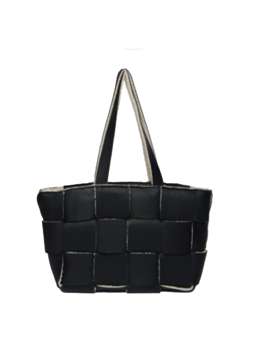 Accessories Sundance Shoes Totes | Chinese Laundry Lily Woven Tote Bag Black