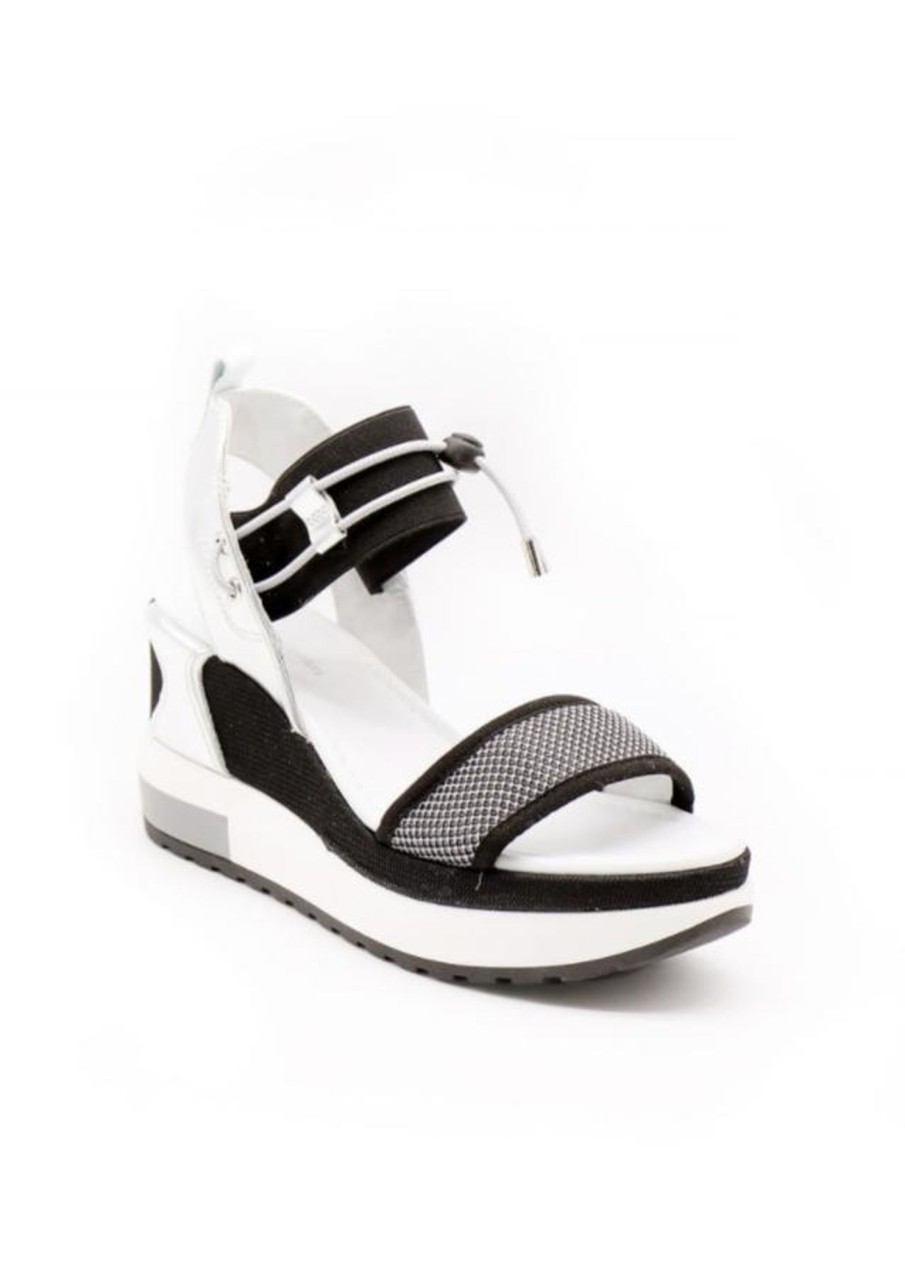 Shoes Sundance Shoes | Nerogiardini Elastico Wedge Sandal