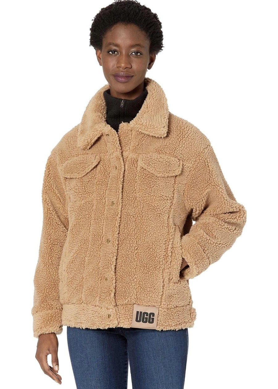 Clothes Sundance Shoes | Ugg®Frankie Sherpa Trucker Jacket - Fs Camel