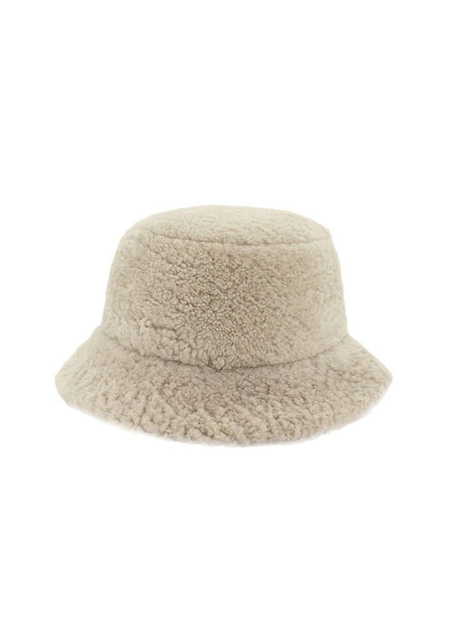 Accessories Sundance Shoes | Mitchie'S Curly Shearling Bucket Hat - Fs