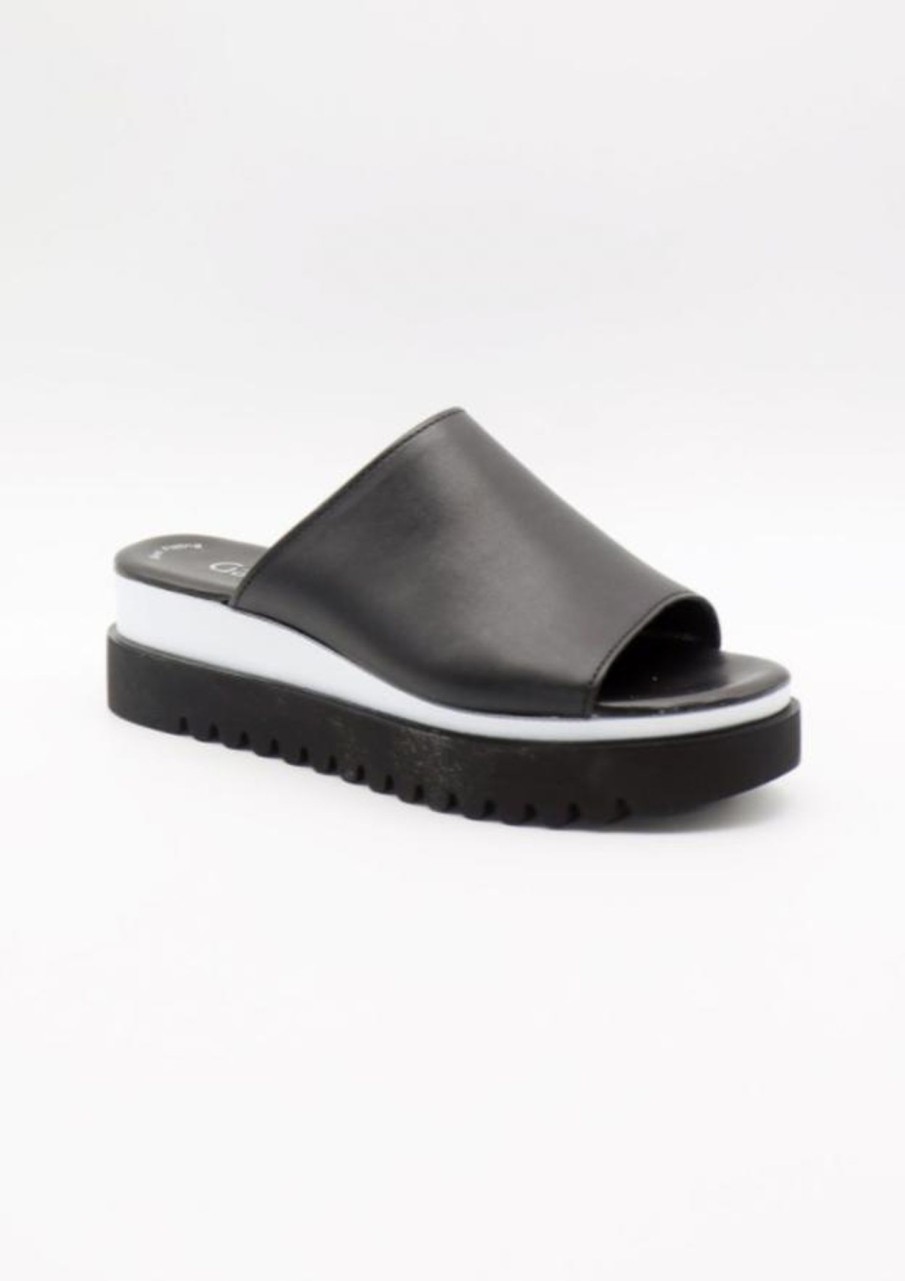 Shoes Sundance Shoes Slides | Gabor Emily Slide Black