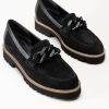 Shoes Sundance Shoes Loafers & Oxfords | Gabor Chain Loafer Black