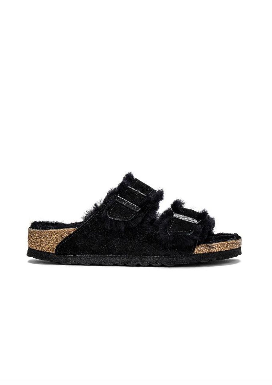 Shoes Sundance Shoes Slides | Birkenstock Arizona Fur / Sherling Sandal