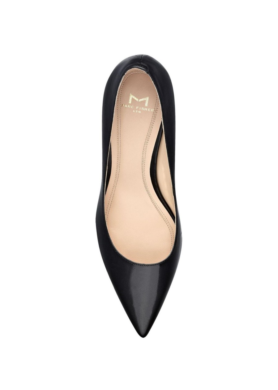 Shoes Sundance Shoes Closed-Toe Heel | Marc Fisher Zala Leather Pump Black