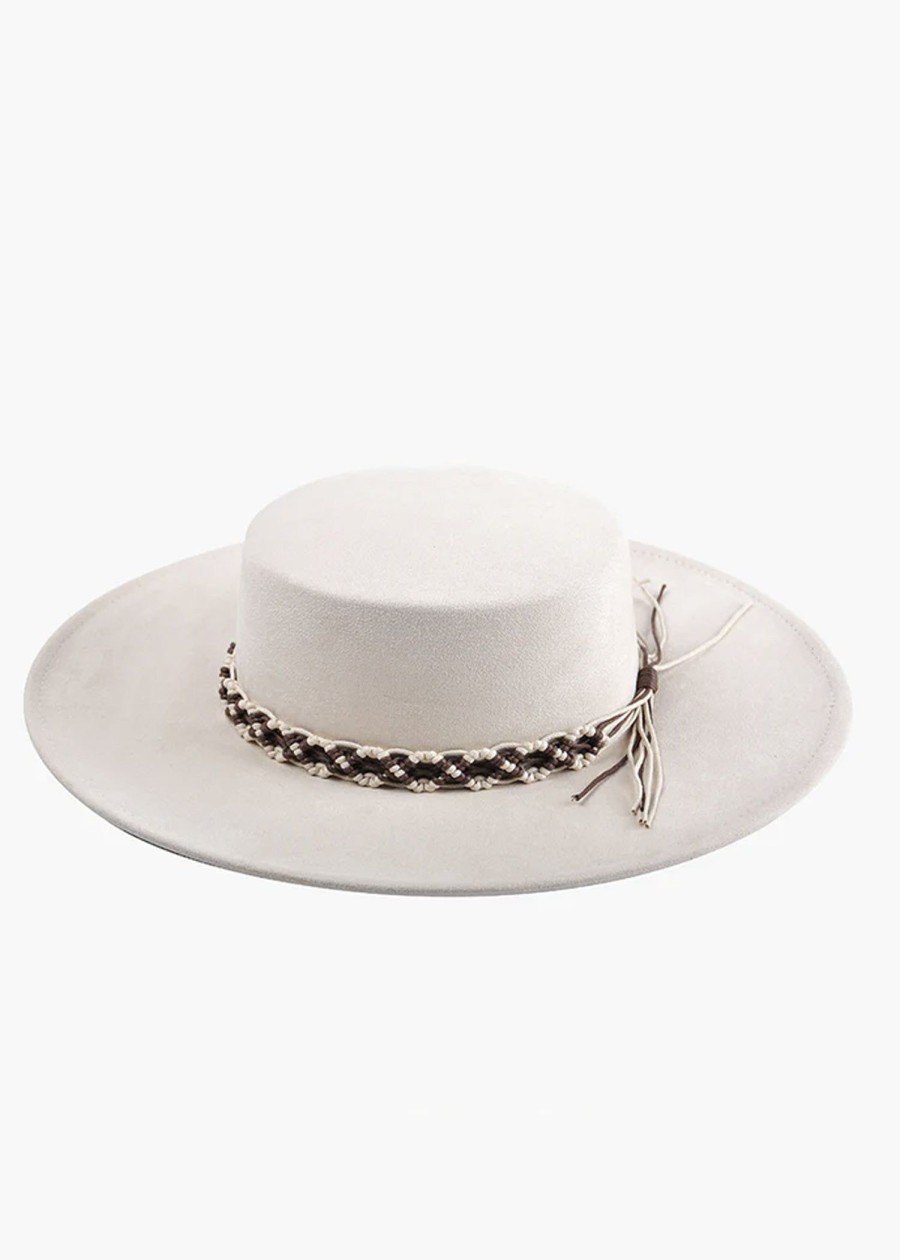 Accessories Sundance Shoes | Jen & Co Jazzlyn Macrame Band Hat