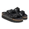 Shoes Sundance Shoes Sandals | Papillio Arizona Pap French Piping Padded Platform Sandal Black