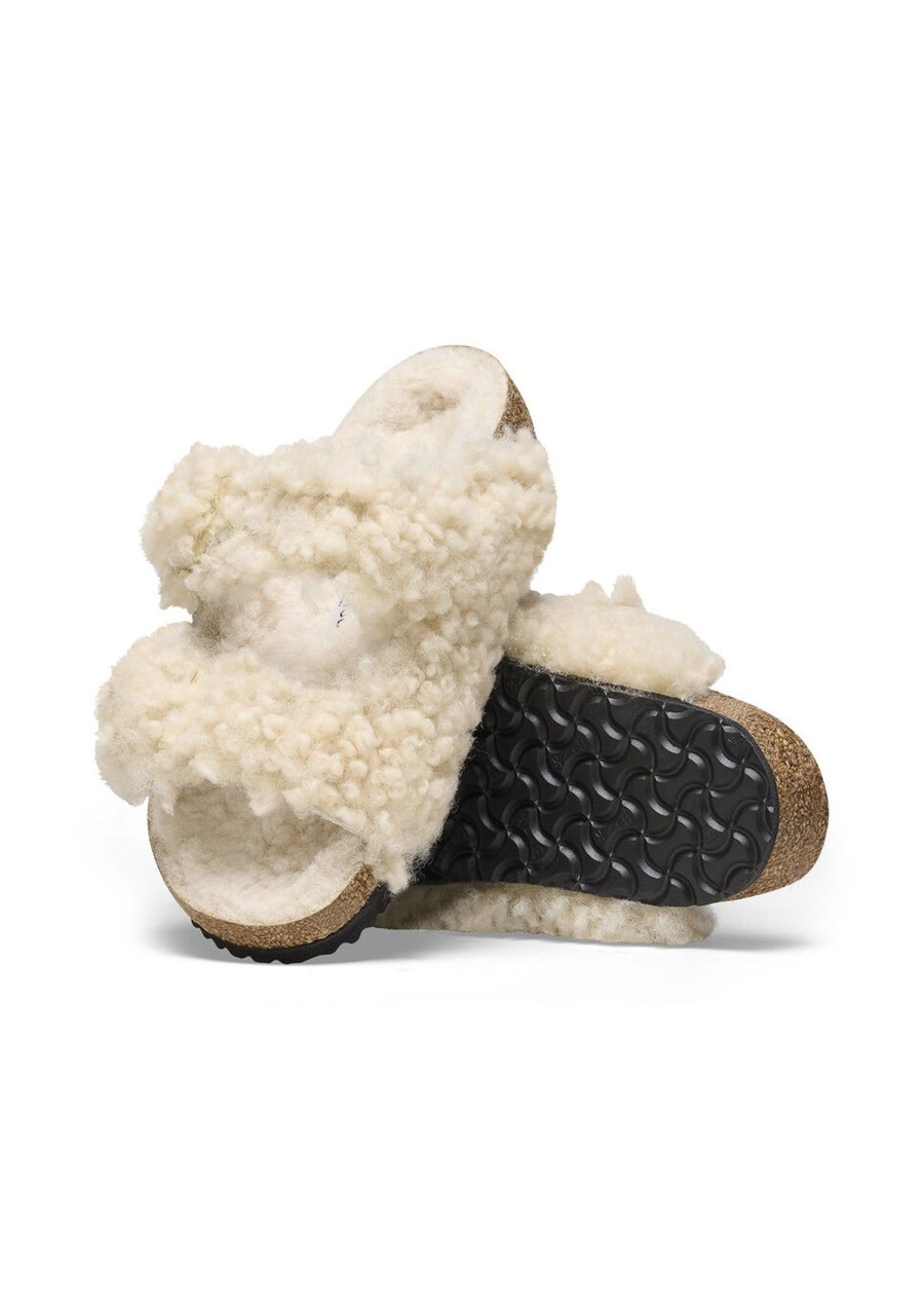 Kids Sundance Shoes | Birkenstock Kids' Arizona Shearling Teddy Sandal Teddy Eggshell