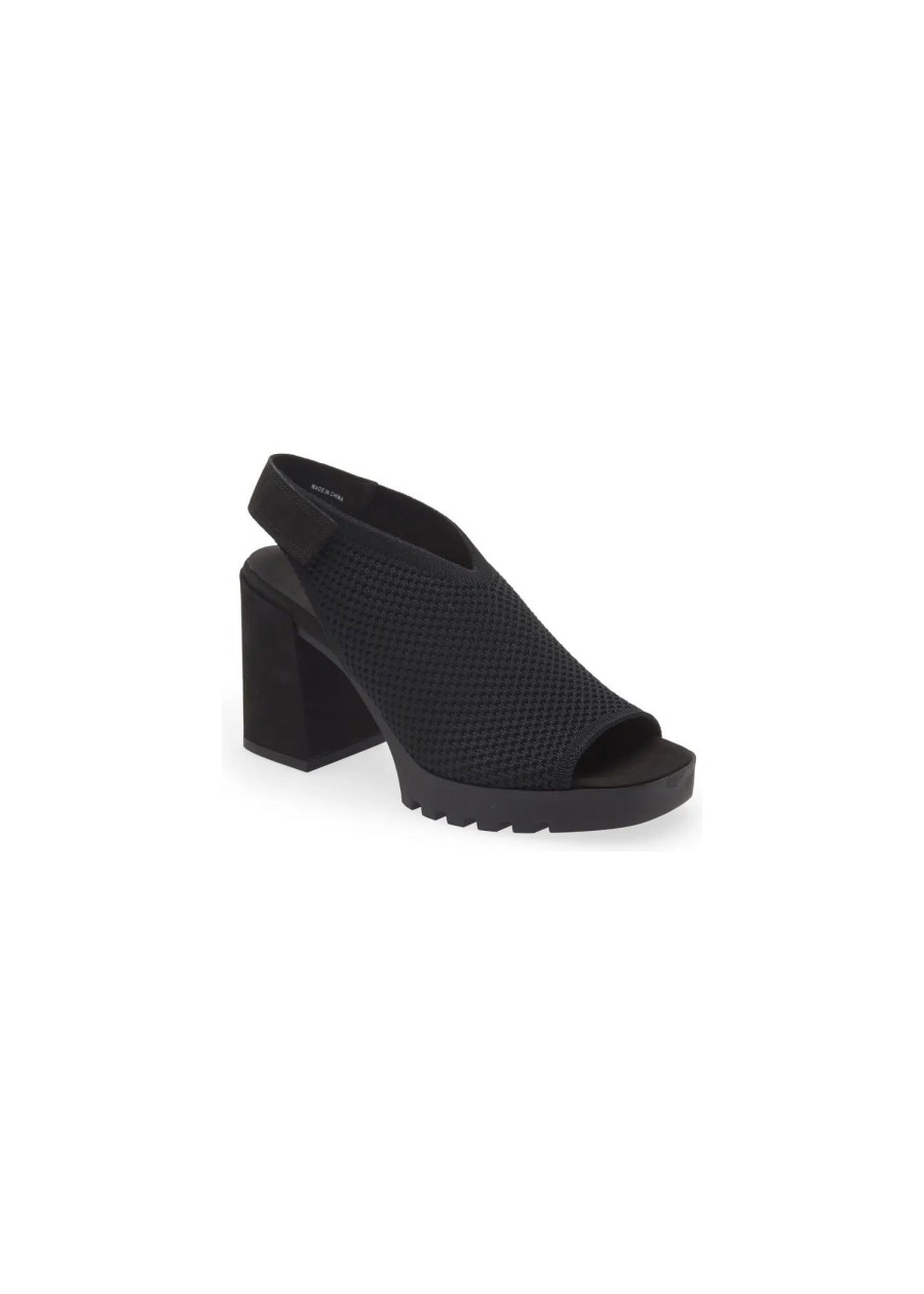 Shoes Sundance Shoes Sandals | Eileen Fisher Cue Knit Sandal Black