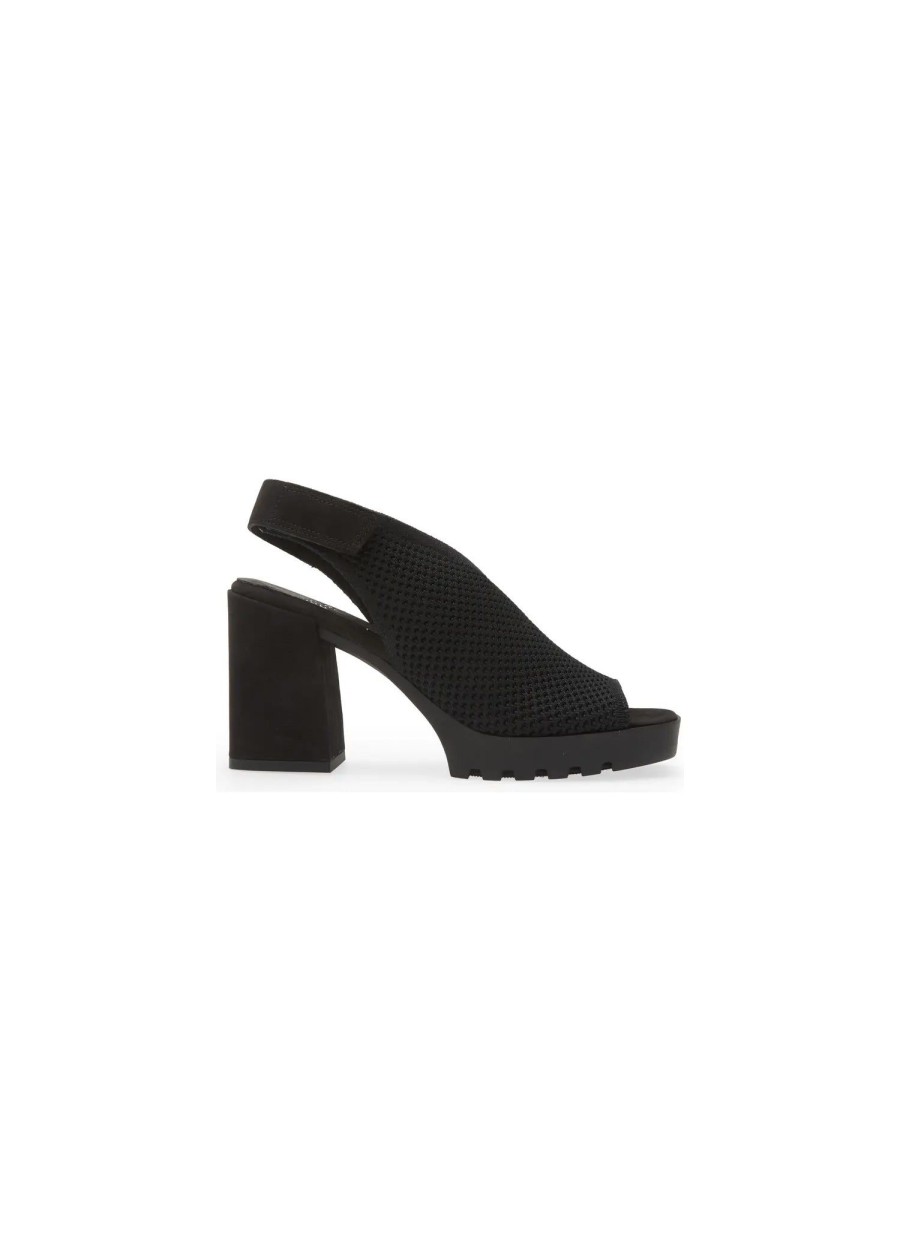 Shoes Sundance Shoes Sandals | Eileen Fisher Cue Knit Sandal Black