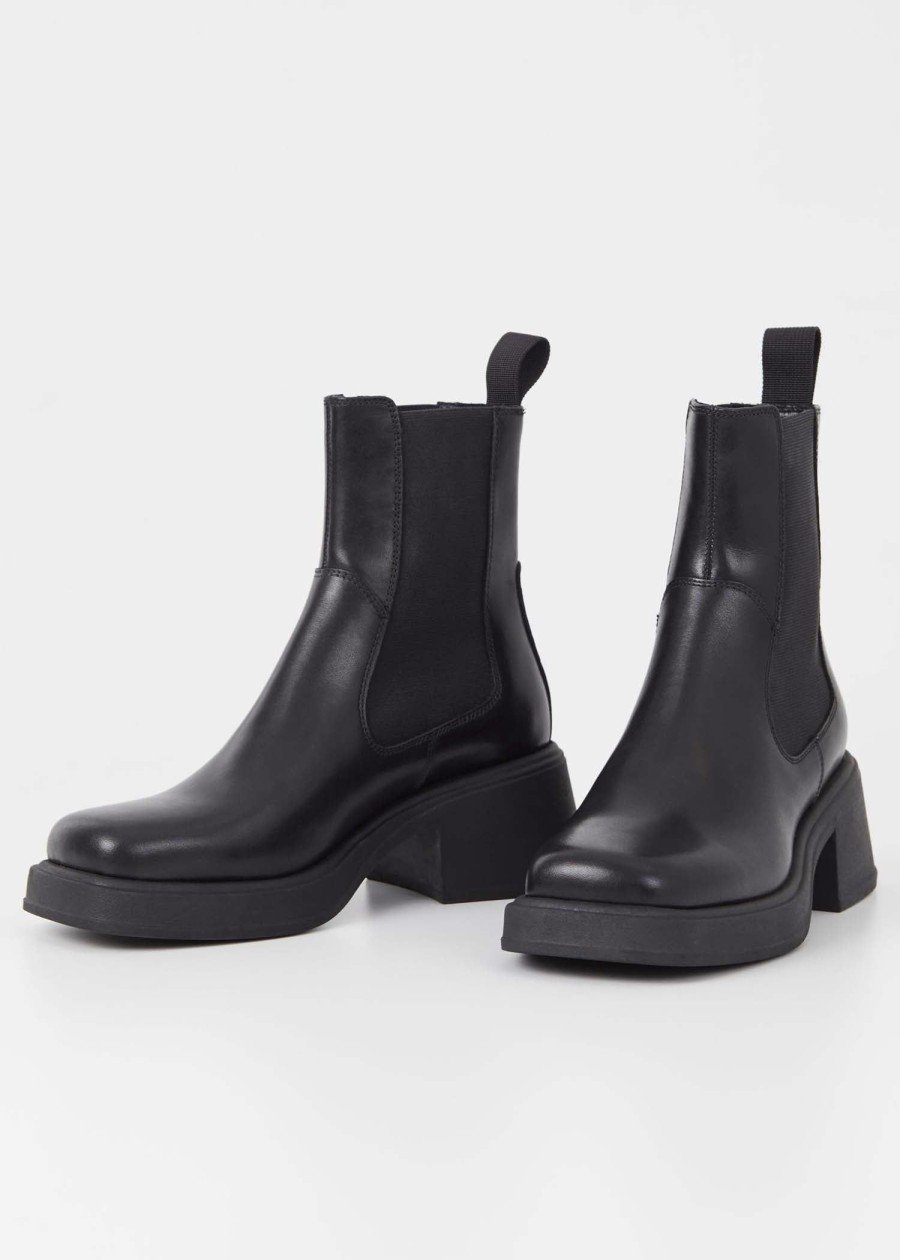 Shoes Sundance Shoes | Vagabond Shoemakers Dorah Chelsea Boot - Fs Black