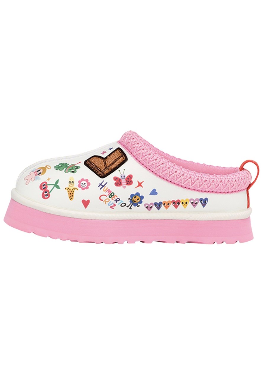 Kids Sundance Shoes | Ugg® Kids' Tazz Pop Sketch Slipper White